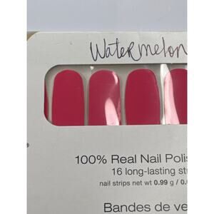 NWT Color Street "Watermelon Session" Bright Pink Nail Strips